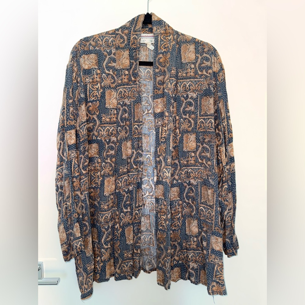 Vintage Oversized Long Sleeve Overshirt